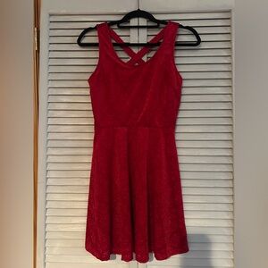 Candie's red velvet dress size S